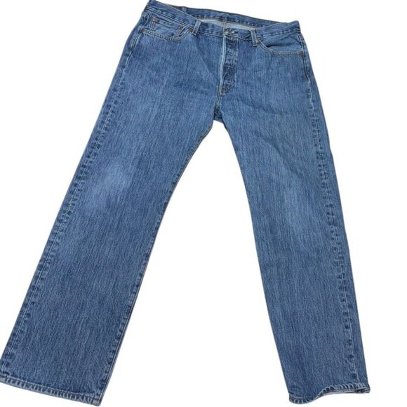 Levi's 501 Straight Cut Jeans Blue Size 36 x 29 - Picture 10 of 11